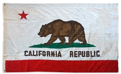 California State Flag From the 1950s, Measuring 6 x 4